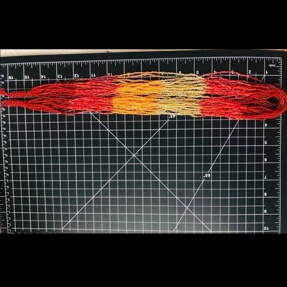 Vintage Sunset Ombré Bead Necklace - Picture 5 of 10